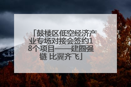 鼓楼区低空经济产业专场对接会签约18个项目——建圈强链 比翼齐飞