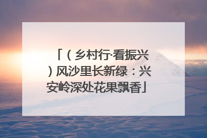（乡村行·看振兴）风沙里长新绿：兴安岭深处花果飘香