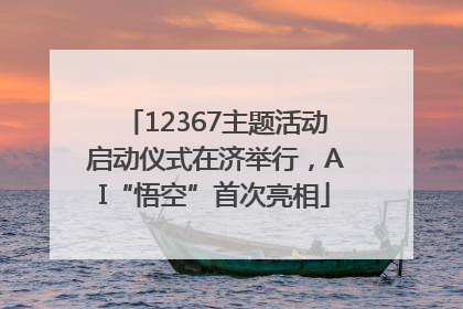 12367主题活动启动仪式在济举行，AI“悟空”首次亮相