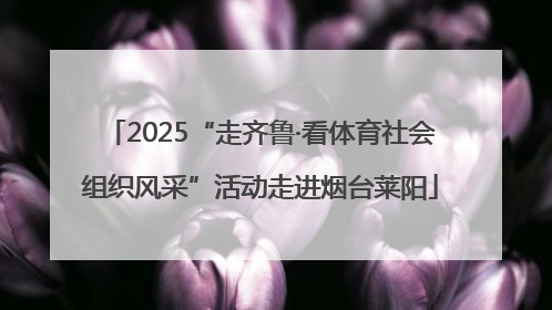 2025“走齐鲁·看体育社会组织风采”活动走进烟台莱阳