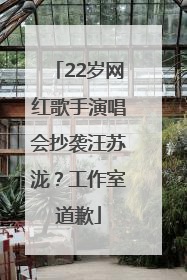 22岁网红歌手演唱会抄袭汪苏泷？工作室道歉