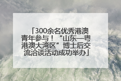 300余名优秀港澳青年参与！“山东—粤港澳大湾区”博士后交流洽谈活动成功举办
