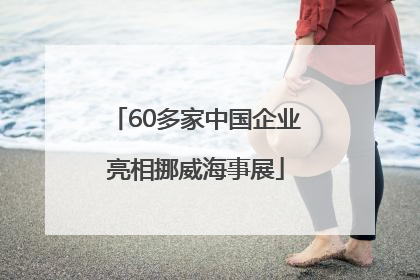 60多家中国企业亮相挪威海事展