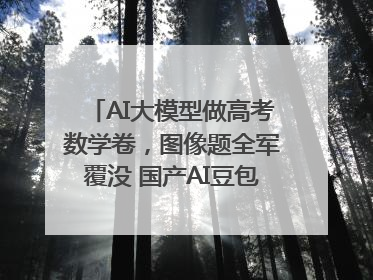 AI大模型做高考数学卷，图像题全军覆没 国产AI豆包和DeepSeek均得分144