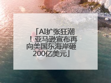 AI扩张狂潮！亚马逊宣布再向美国东海岸砸200亿美元
