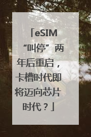eSIM“叫停”两年后重启，卡槽时代即将迈向芯片时代？